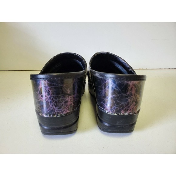 DANSKO Professional Lightning Multi Color Patent Leather Clogs Shoes Size 37 - Picture 8 of 10